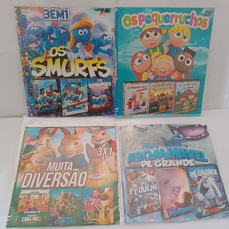 dvd coleção infantil kit 4 dvds raridade novo copia | Shopee Brasil