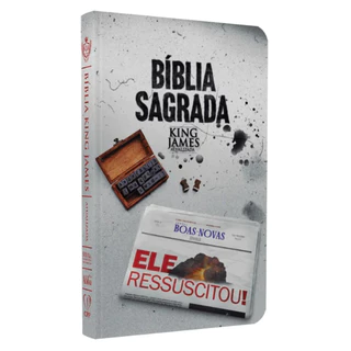 Bíblia Sagrada KJA | Capa Dura | Slim |Edição Luxo| Ressuscitou Com bordas coloridas