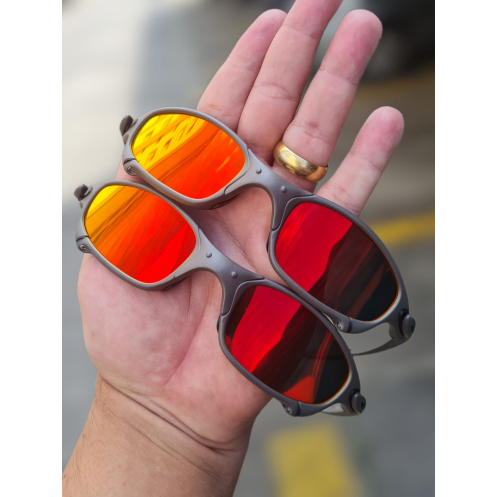 Óculos de Sol Juliet X Metal Lente Preta Polarizado em Promoção na
