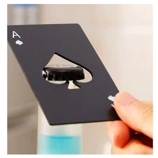 Abridor Garrafa Em Formato Carta Inox Espada Baralho Poker