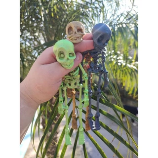 🎃 Esqueleto Engraçado Articulado em 3D - Adicione um Toque de Diversão à Sua Decoração! 🕺💀