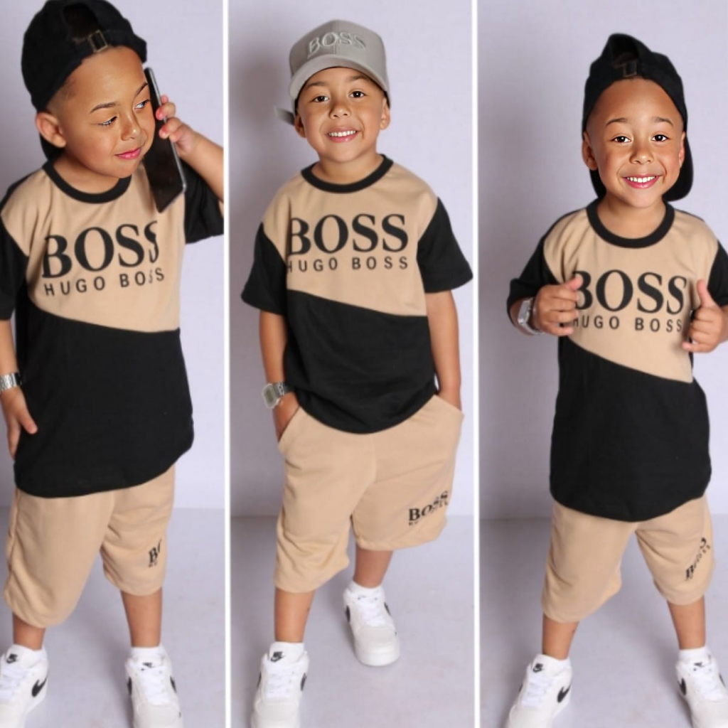 Conjunto Infantil Menino Roupa de Criança masculino Bermuda e Camiseta