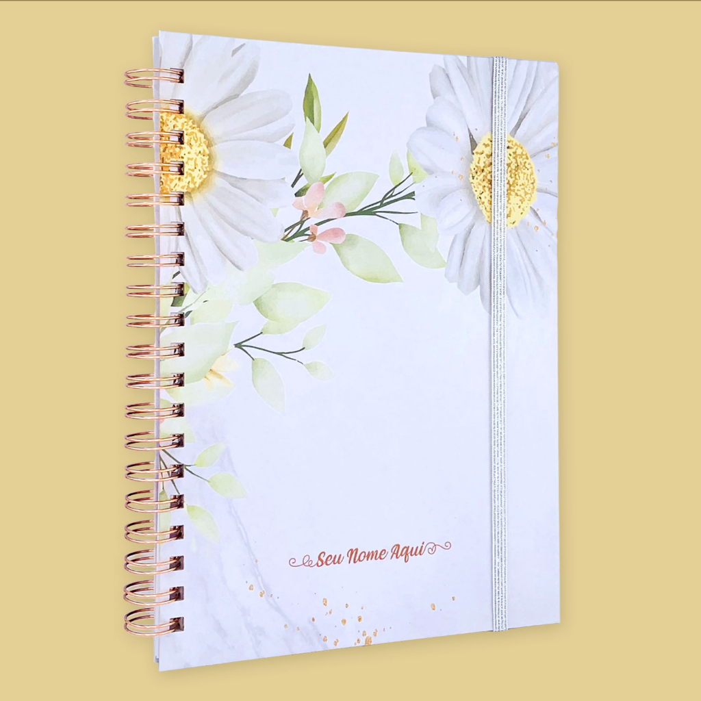 Caderno Personalizado -Dia dos Professores Floral Feminino 2