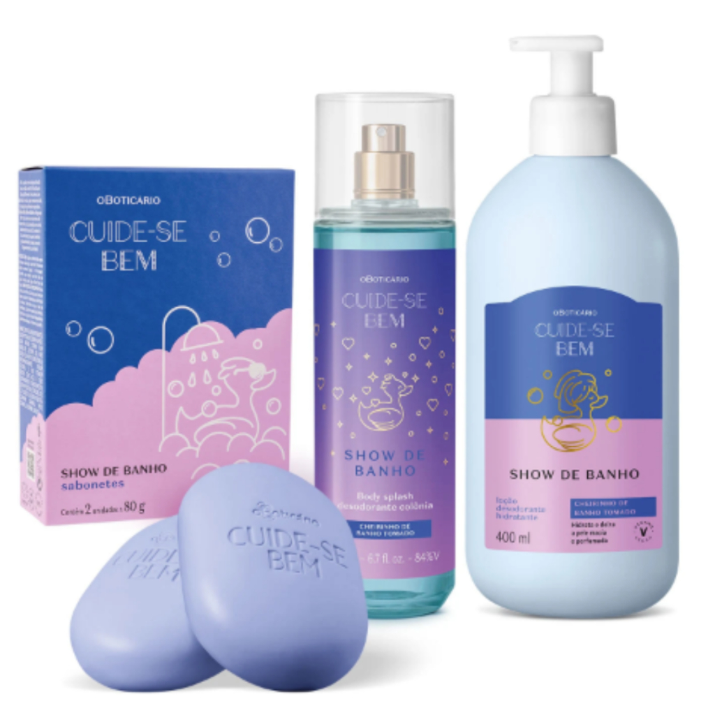 O Boticário Kit Cuide-se Bem Show de Banho: Body Splash 200ml + Loção ...