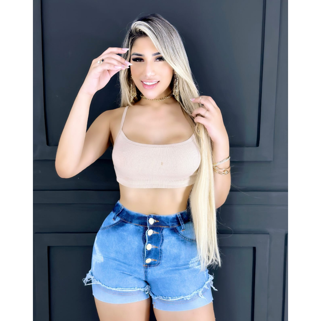 Short jeans feminino com Lycra Claro, Cos Alto, Levanta Bumbum: a escolha  certa para qualquer ocasião!