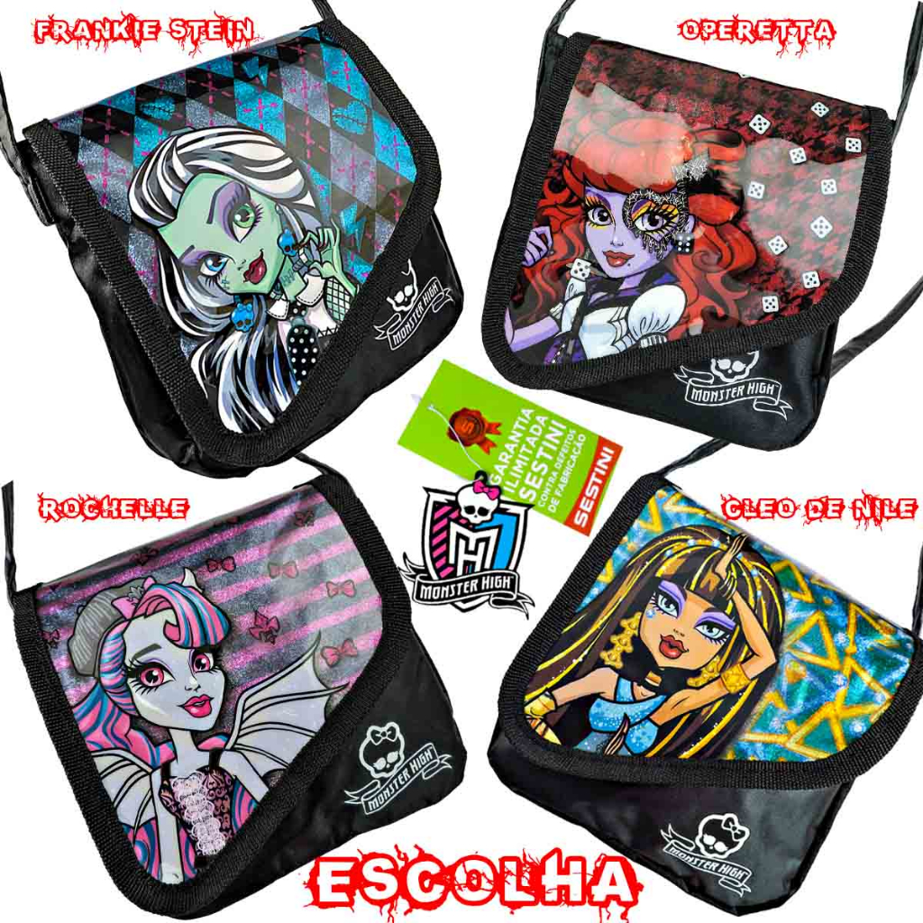 Monster High Bolsa Infantil Transversal Sestini Mattel | Shopee Brasil