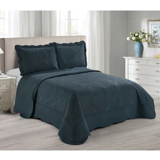 Kit Cobre Leito Colcha King Matelasse Camesa Antique 260x280cm