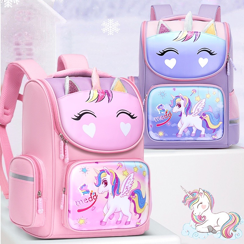 Nova Mochila Infantil 2023 Estudantil De Moda Redução De Carga Bolsas Escolares Para Meninos E Meninas 1-6 Graus Bolsa Espacial Fofa-BOLSA-1