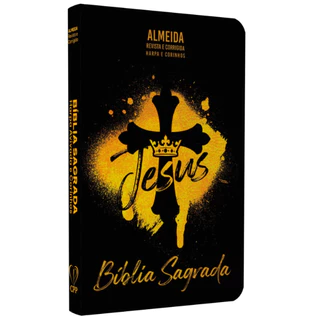 Bíblia Sagrada Slim Capa Dura | RC | Harpa e Corinhos| Edição Luxo- Rei dos Reis Com bordas colorida