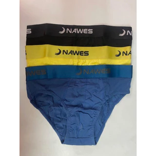 KIT COM 3 CUECAS NAWES ALGODÃO COM CÓS N10