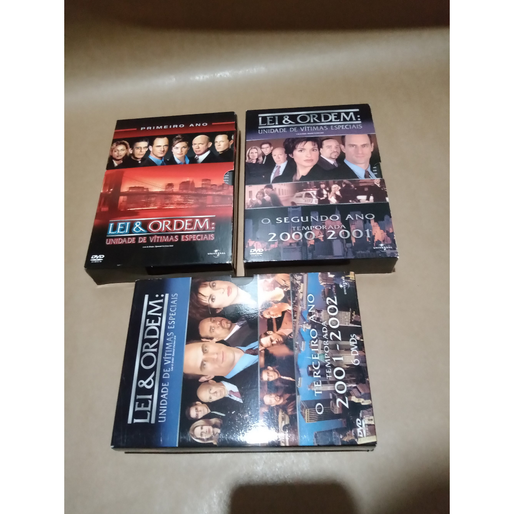 Box DVD Série Lei E Ordem Unidade Vitimas Temporadas