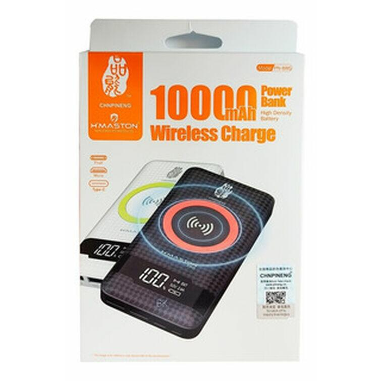 Carregador Portatil Indução Wirelless Type C Power Bank Hmaston 10000mah Pineng Original 100 8771