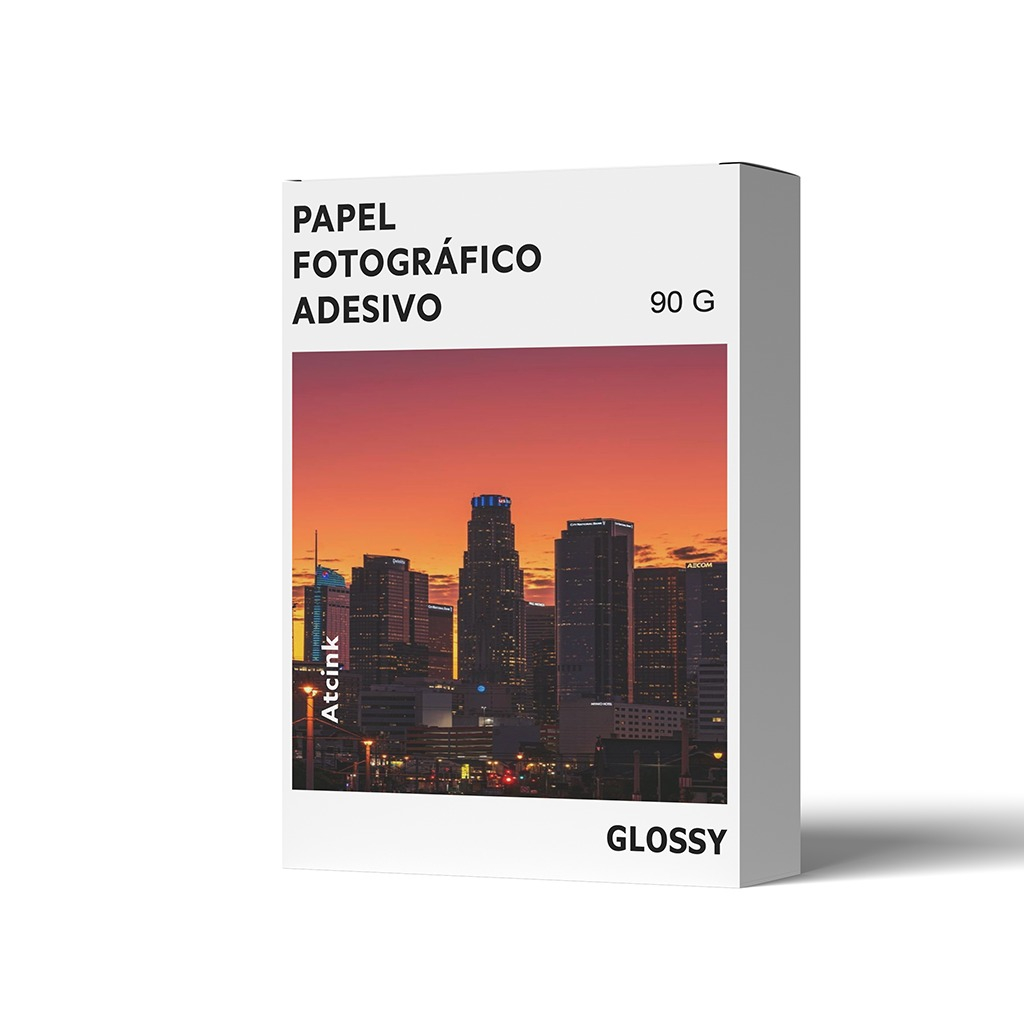 100 Folhas A4 Papel Fotografico Glossy Adesivo 8090 Premium P Impressão Jato De Tinta 0791