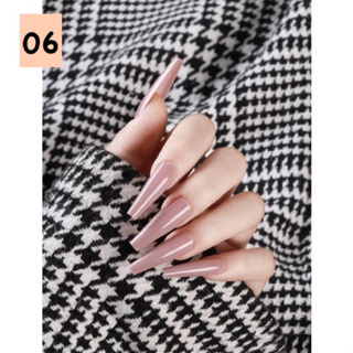 Kit Com 24 Unhas Postiças Yin Yang, Art Nail