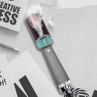 Escova Alisador Elétrica Cabelo Com 3 Em 1 Cuida de Cabelo Alisar Profissional à Vapor Quente