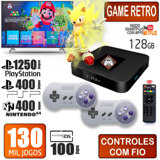 VÍDEO GAME SUPER BOX RETRO  + 20 MIL JOGOS CLÁSSICOS ESFERIUM GM-BOX