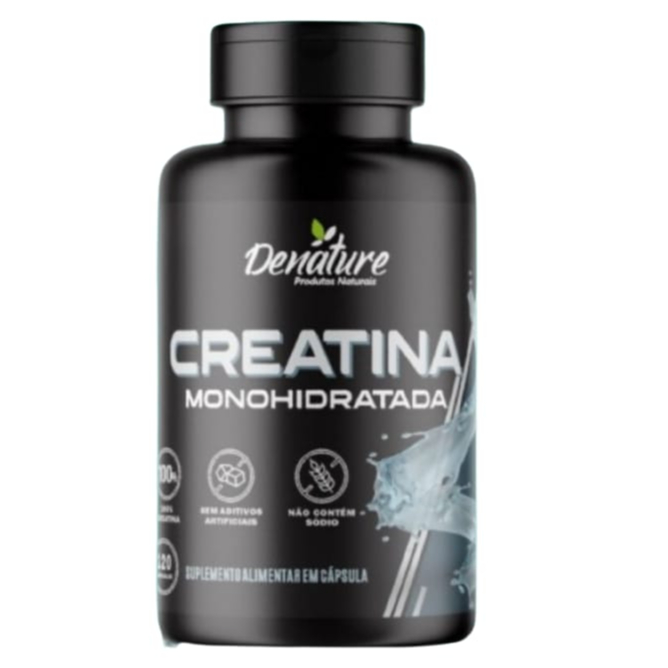 Creatina Monohidratada 120 Cápsulas 500mg – Denature