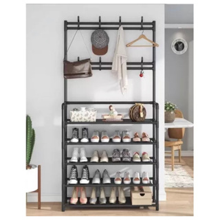 Rack Sapateira Arara Organizadora cabideiro suporte Multiuso Sapato Tenis Roupa Closet Quarto Armários