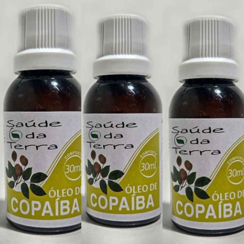KIT C/03- Óleo de Copaíba 30ml Saúde da Terra | Shopee Brasil