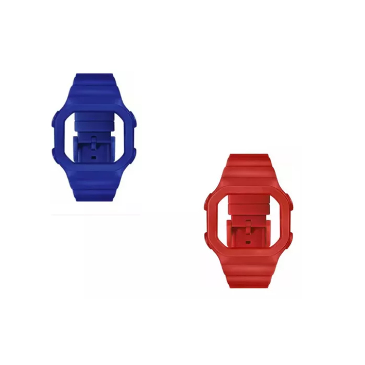 Kit 02 Pulseiras Champion Aternetiva Yot Vermelha E Azul