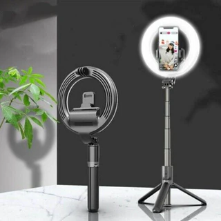 Tripod Para Celular Camera Gopro Com Ring Light Pau de Self Bluetooth P20D Tripe de 3 Cor de Led
