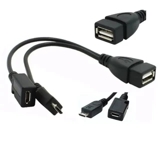 Cabo Adaptador Otg Micro C 2 em 1 USB 2.0 Mi Stick Fire TV Smartphone