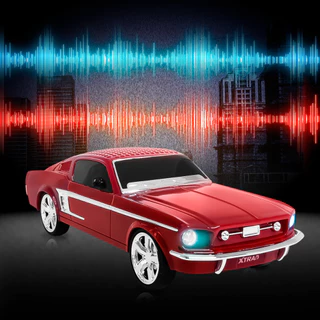 Caixa de som Bluetooth Portátil LED Carro Mustang Retro Xtrad WS-1967
