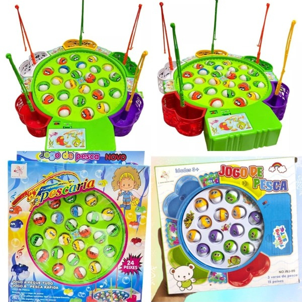 Brinquedos de jogo para crianças Pesca Pegar peixe Música de pesca maluca  Brinquedos de pesca elétricos para crianças Jogo de quebra-cabeça giratório  em 360° Meninas Meninos Educação infantil