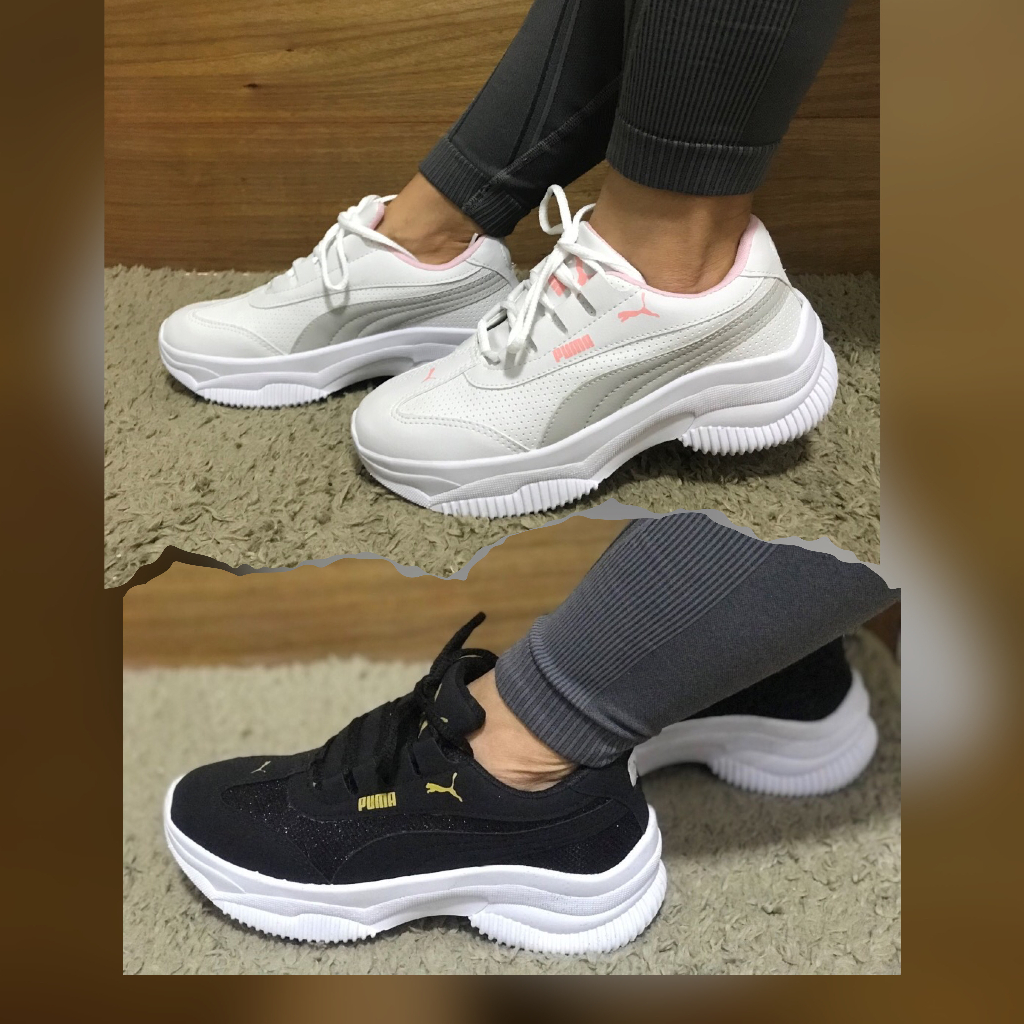 Tenis Feminino Casual Esportivo Plataforma Sneaker Chunky Ugly Moda Feminina  Blogueira!