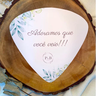 Leque personalizado para casamento