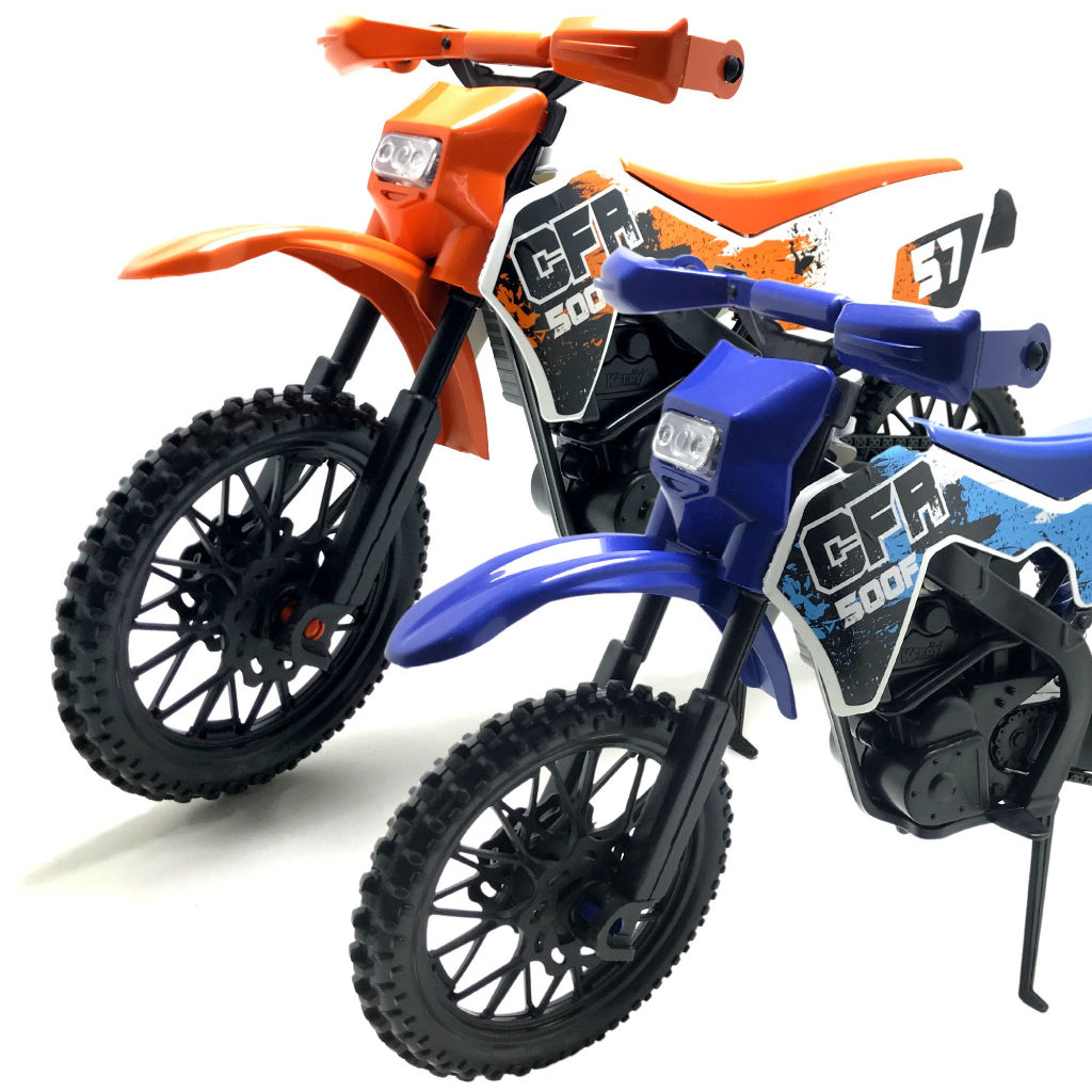 Brinquedo Moto Trilha Motocross Pneu Borracha Amortecedor - Kendy