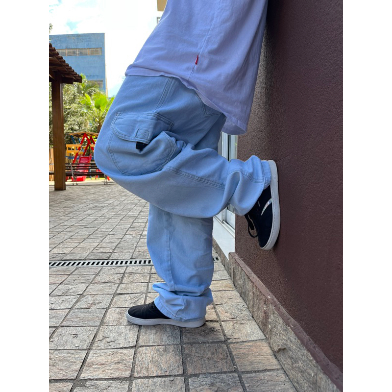 Calça cargo jeans original dazzling