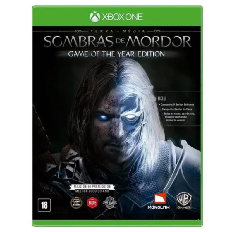 Jogo Terra Média: Sombras de Mordor (GOTY) - Xbox One Mídia Física Lacrado