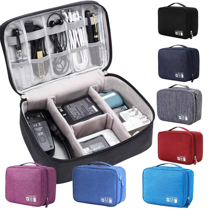 Bolsa De Armazenamento De Cabo De Dados Digital Multifuncional Viagem Necessário Anjgg