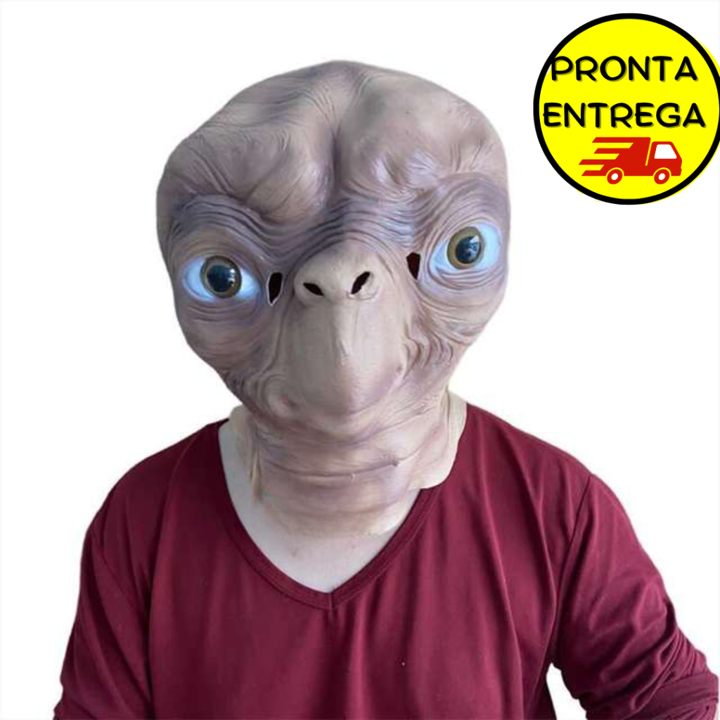 Máscara Realista et o Extraterrestre Filme Festa A Fantasia Diversão Halloween Festas