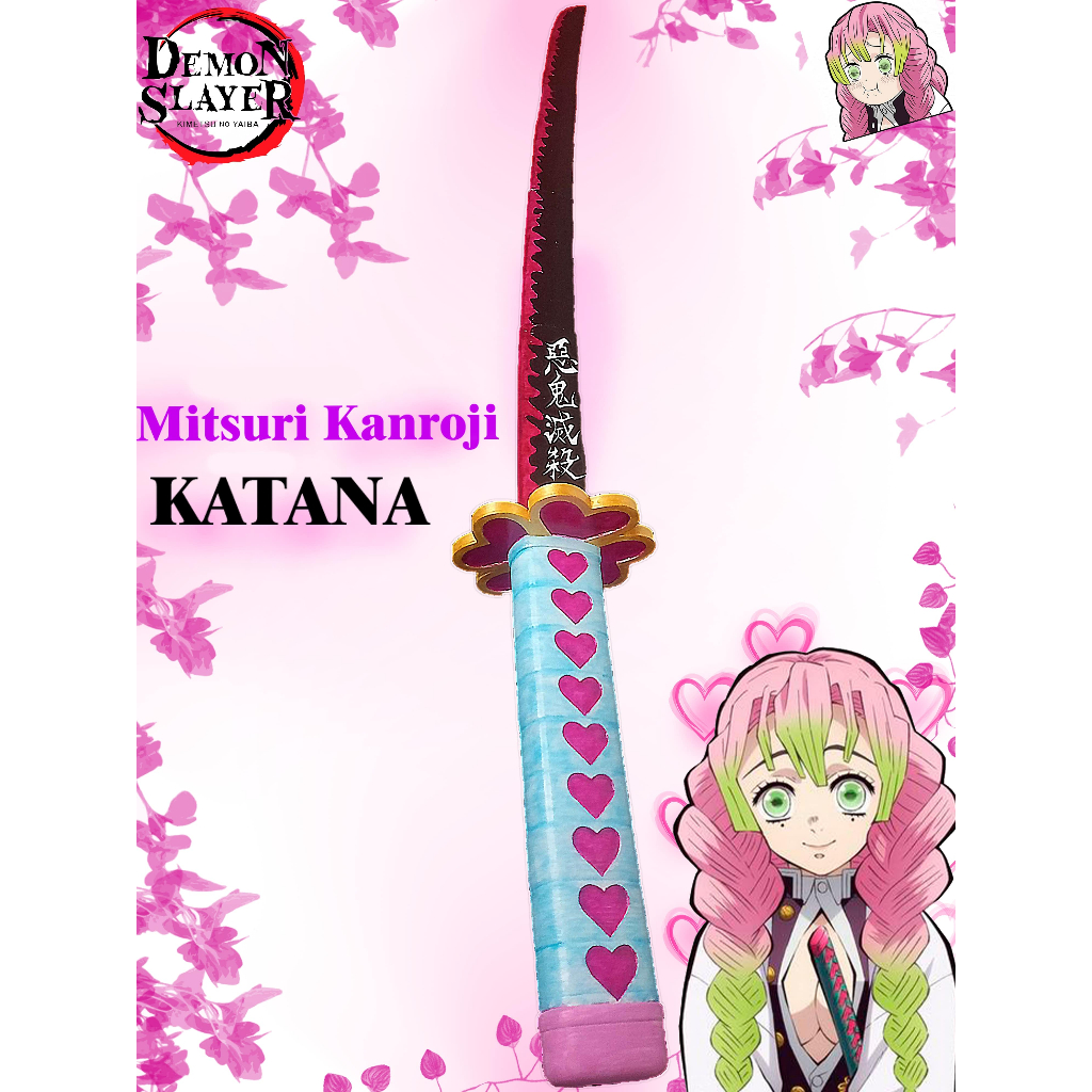 Katana Retrátil - Mitsuri - Kimetsu no yaiba + BRINDE | Shopee Brasil