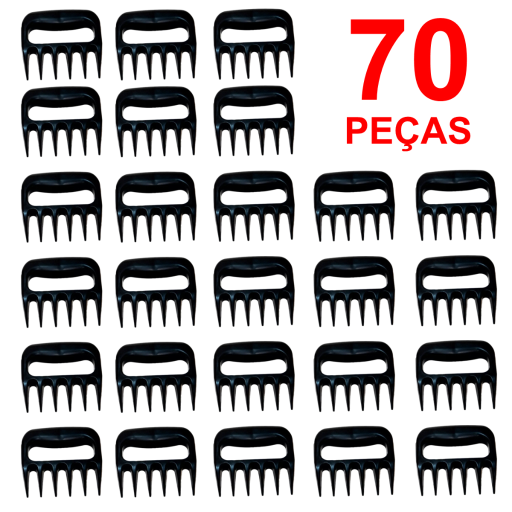 Kit 70 Garra de Urso Desfiador para Churrasco Atacado-