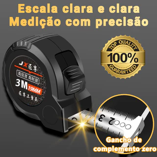 Fita Métrica Fluorescente De Aço Auto-Travante De Alta Precisão Espessada Resistente Ao Desgaste À Queda Portátil