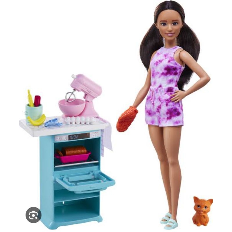 TK Dollhouse Comida De Cozinha Para Barbie 43 Unid . Conjunto De Jantar  Prato De Garfo Pizza Sopa Kids Toys Doll Acessórios