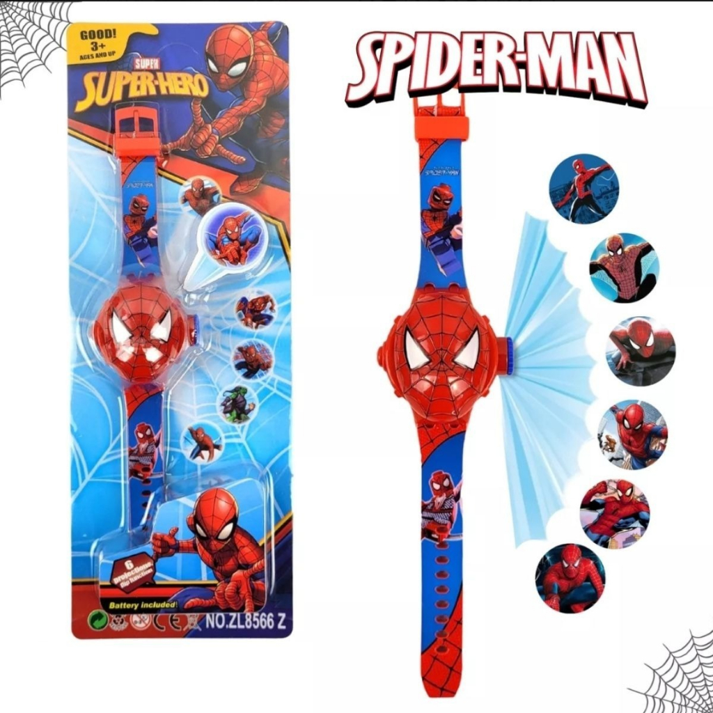 Relógio Infantil Homem Aranha Com Mini Game Marvel Vingador