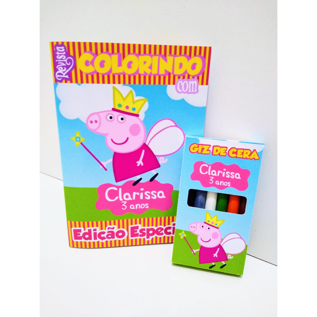 Peppa Pig - Revista desenhos para colorir: É aniversário da Peppa