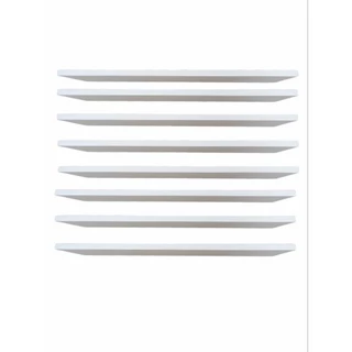 Kit Com 8 Prateleiras 50x15 Mdf Branco Suporte Inv