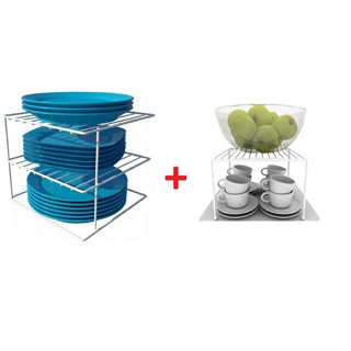Organizadores Cozinha Casa Aramado Kit 2 Peças