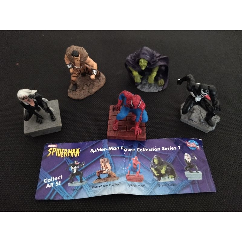 Bandai Gashapon HG Marvel – Toei Spider-Man – Set Complet 4 Figurines – Neuf Scellé