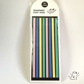 Marcador de Linhas Multicoloridas - Sticky Notes Transparent