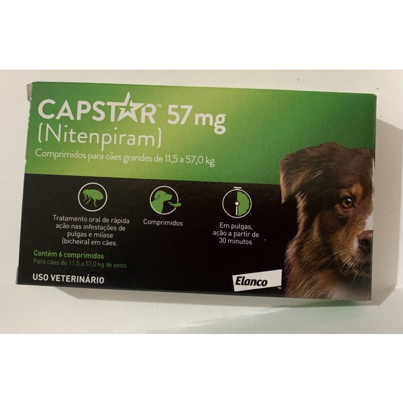 Capstar 57mg 11 5 a 57 0 Kg C 6 Comprimidos Shopee Brasil