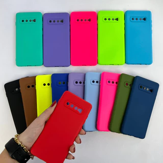 Capinha Para Samsung S10 PLUS,S10 LITE、Capa Case Silicone Aveludada Colorida