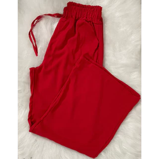 Calça Pantalona Viscolinho Calça feminina cós alto elástico Calça longa ENVIO IMEDIATO