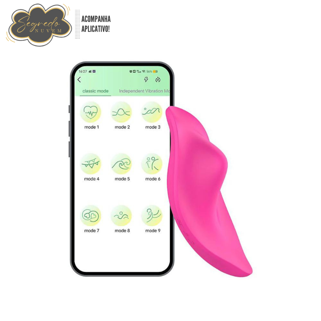 DATE - Vibrador Calcinha - com Controle via Aplicativo