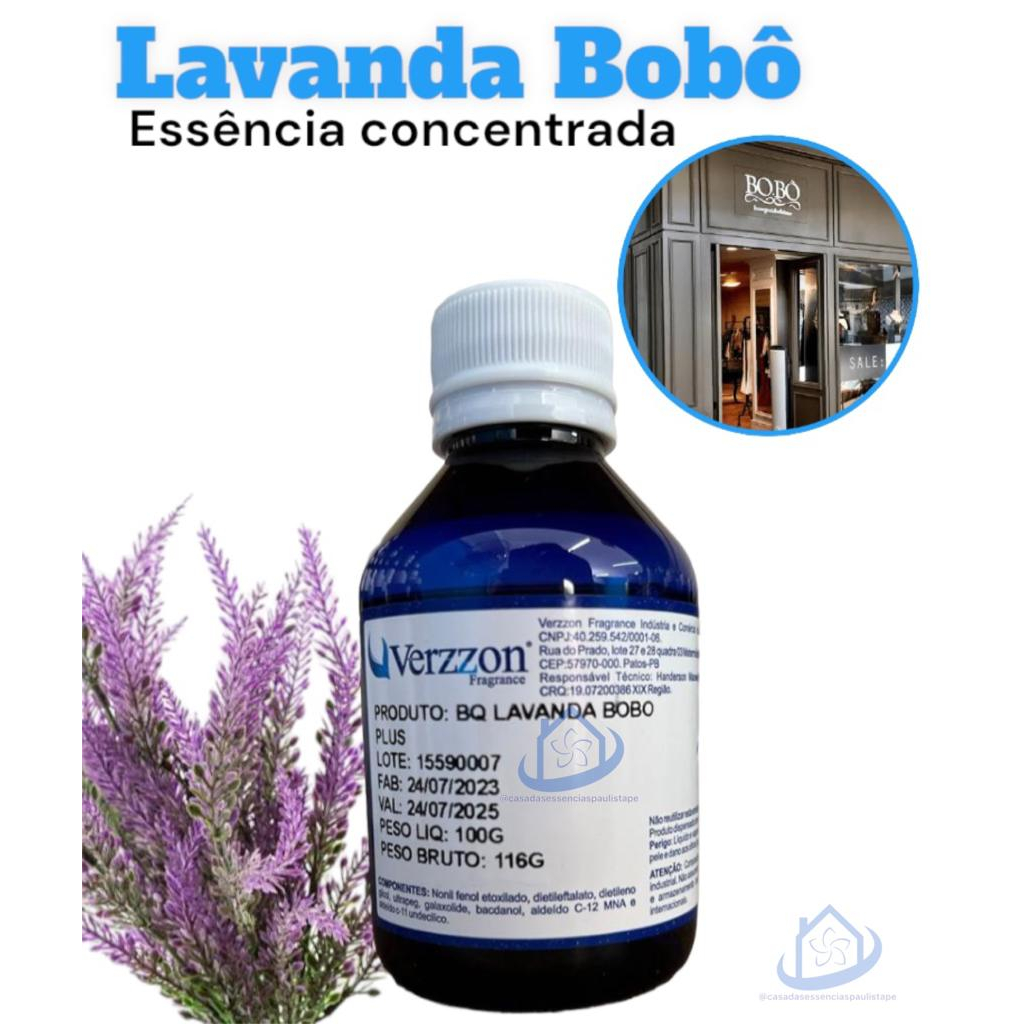 Essência Concentrada Plus fragrancia Lavanda Bobo HS 100ml - Verzzon ...